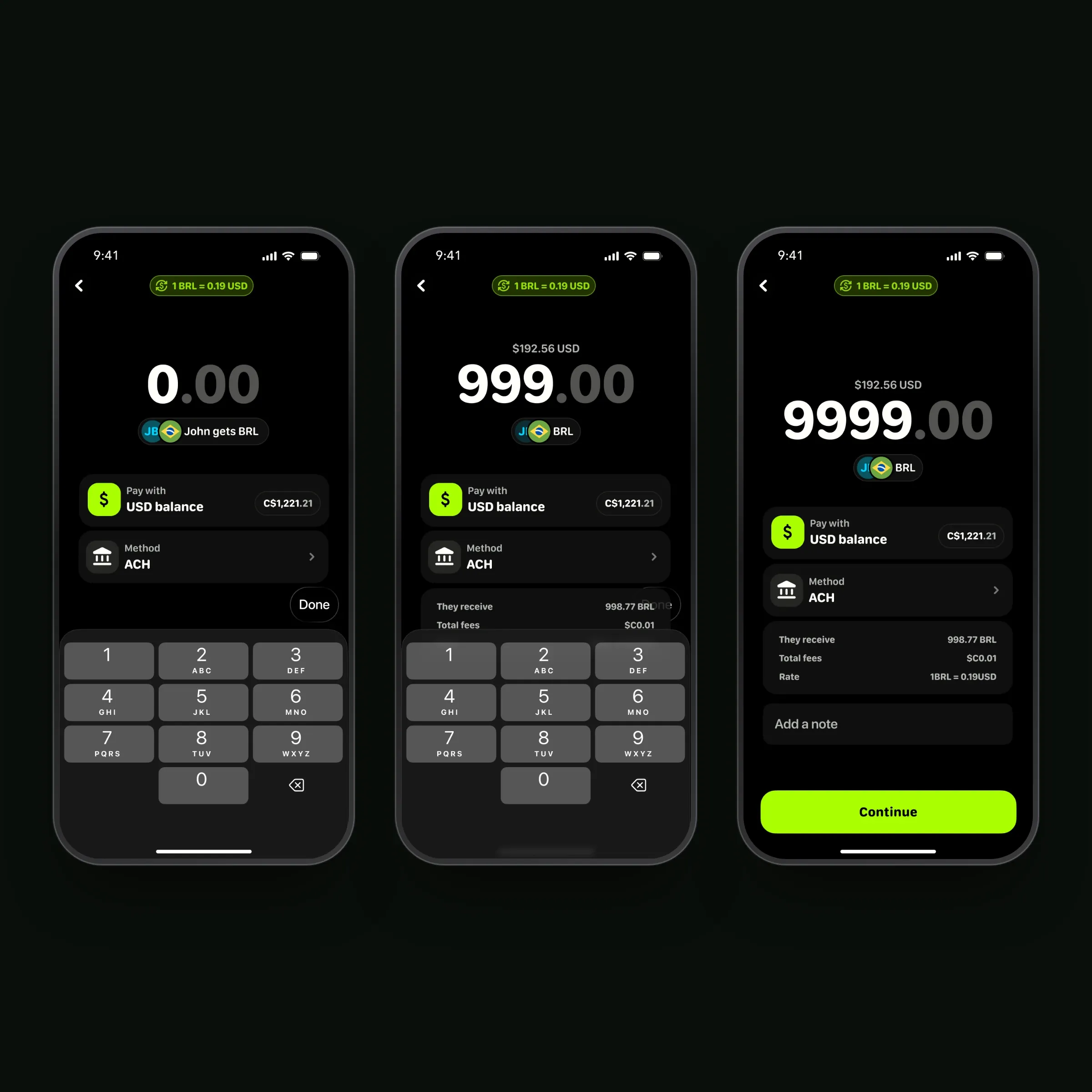 Avvio app logo, home, pay, savings, the send flow, invest, USD account and add funds